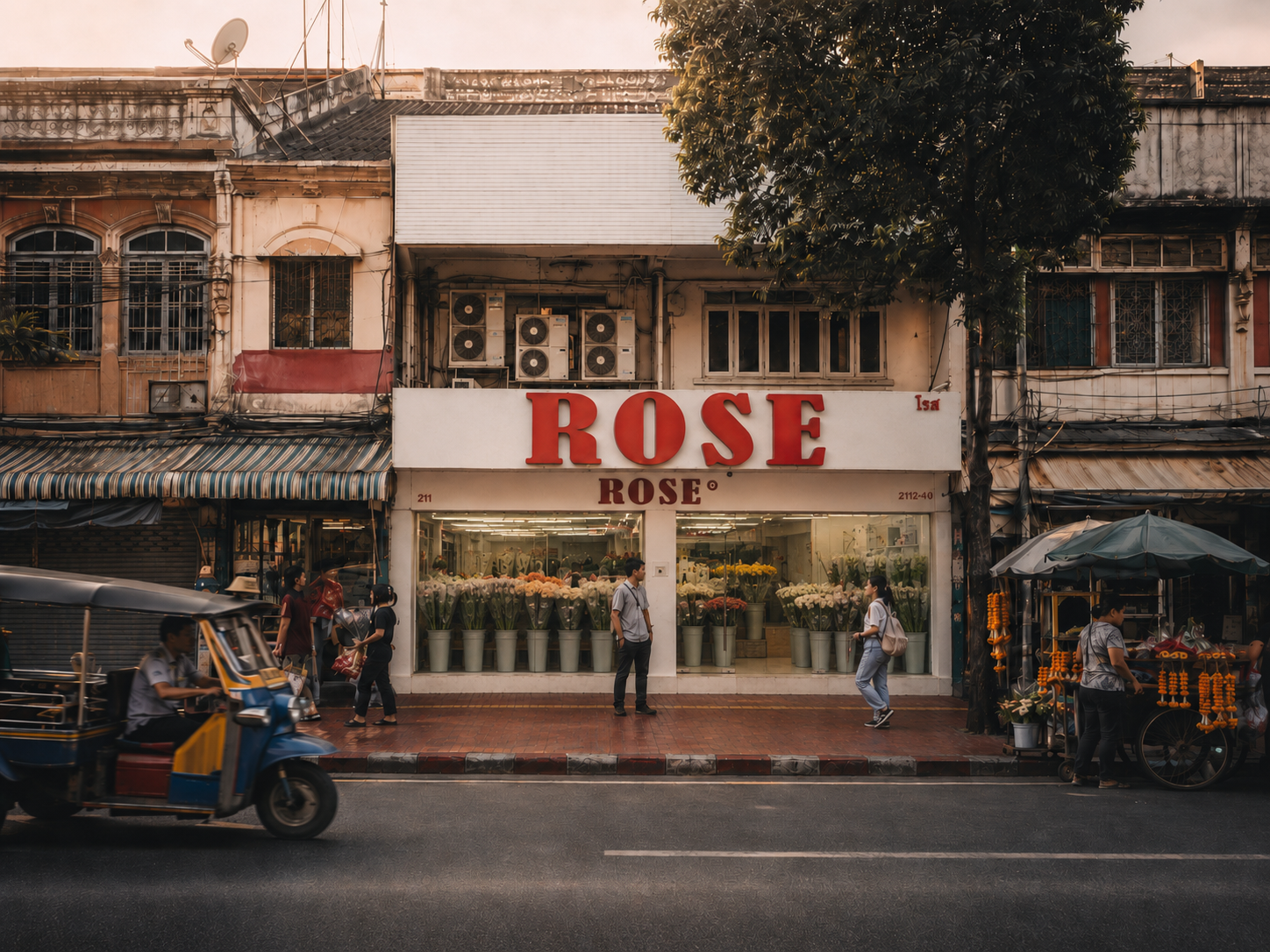 ดอกไม้สดและดอกไม้นำเข้าที่ร้าน ROSE ปากคลองตลาด